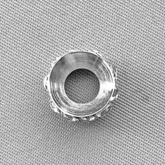 Clear Crystal Rhinestone Large Hole Spacer 5x11mm Shiny Silver Plated Alloy Q12 Beads Per Pkg