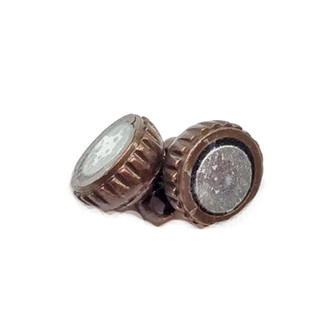 Magnetic Small Barrel Clasps 11x6mm Antique Copper Plated Alloy Q5 Per Pkg