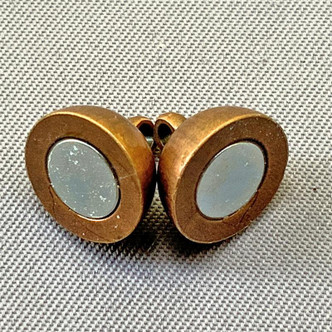 Magnetic Smooth Round Clasps 16x10mm Antique Copper Plated Alloy Q6 Per Pkg