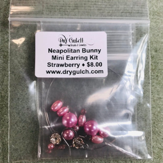 Exotic Ice Cream Bunny Earrings Mini Kit Pearl DIY Jewelry Making Kit