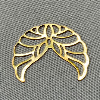 Filigree Angel Wing Links 23x29mm Connectors Gold Plated Iron Alloy Q40 Per Pkg