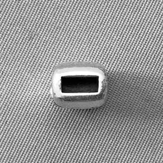 Rectangle Magnetic Leather Clasp Glue On Leather Cord End 16x8mm Antique Silver Plated Alloy Q2 Per Pkg