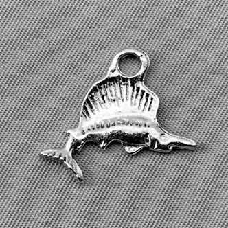 Sailfish Charms 18x20mm Antique Silver Plated Alloy Q6 Per Pkg