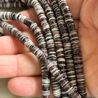 8mm Violet Oyster Shell Heishi Beads Per Strand