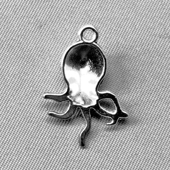 Octopus Charms 20x15mm Antique Silver Plated Alloy Q6 Per Pkg