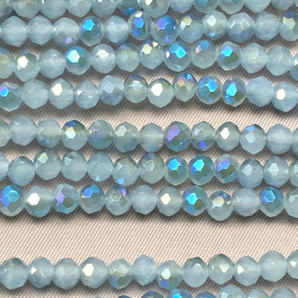 Wild Blue Yonder Andromeda 4x3mm Faceted Rondelle Chinese Crystal Glass Beads Per Strand