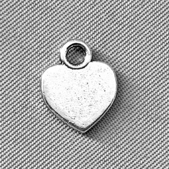 American Flag Heart America Charms 12x10mm Antique Silver Plated Alloy Q6 Per Pkg