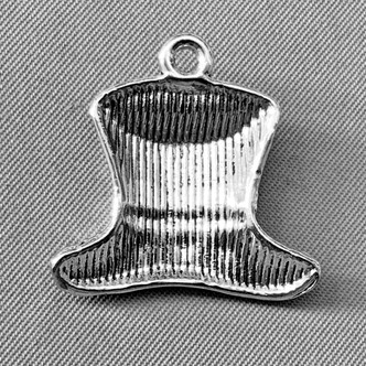 Uncle Sam Patriot Hat America Charms 14mm Antique Silver Plated Alloy Q6 Per Pkg