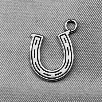 Horseshoe Charms 18x12mm Antique Silver Plated Alloy Q6 Per Pkg