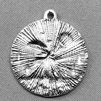 Mushroom Forest Moon Stars Nighttime Coin Charms 22x20mm Antique Silver Plated Alloy Q6 Per Pkg