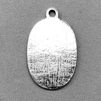 Mushroom Oval Charms 26x16mm Antique Silver Plated Alloy Q6 Per Pkg