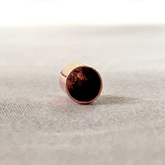3mm Glue On Leather Cord Ends 8x4mm Rose Copper Plated Brass Q100 Per Pkg