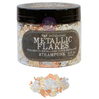 Steampunk Metallic Flakes Foil Finnabair Art Ingredients Prima 5oz Per Jar