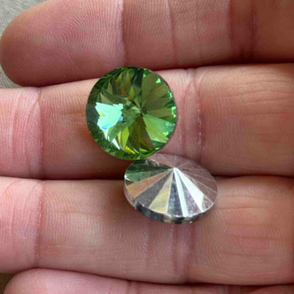 16mm Rivoli Crystal Peridot Q4 Per Pkg