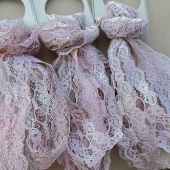Primrose Hand Dyed Lace Ribbon 8 Feet Per Bundle