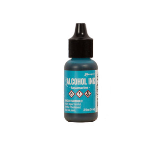 Aquamarine Alcohol Ink Paint Ranger .5oz Bottle Per Pkg