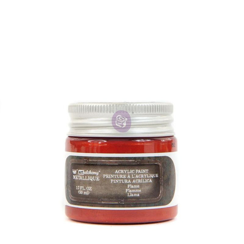 Prima Acrylic Paint Finnabair Art Alchemy Metallique Flame Per 1.7oz Jar