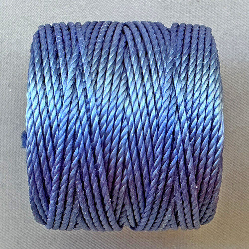 S-Lon Beading Cord Periwinkle Heavy TEX400 .9mm Nylon Thread Per Spool