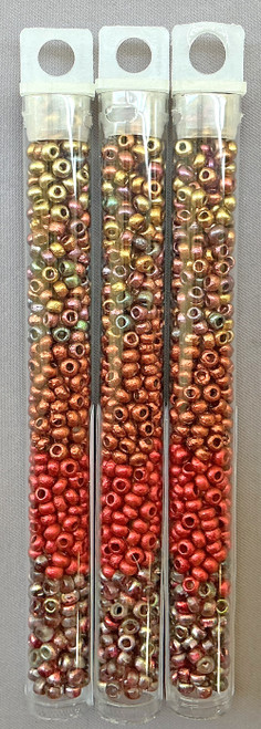 Dried Cranberries Custom Dry Gulch Mix Size 8/0 Round Japanese Miyuki Czech Glass Seed Beads Per Tube