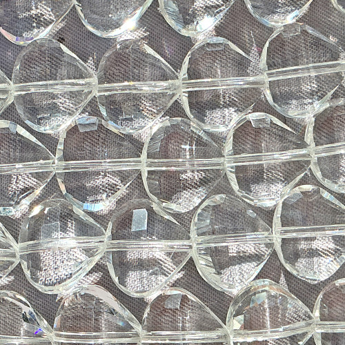 Clear Crystal 11x12mm Teardrop Tree Chinese Crystal Glass Beads Per Strand