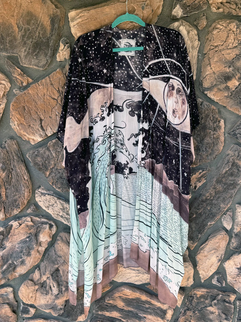 Moonstruck StarDuster Kimono Artisan Bohemian Market of Stars O/S