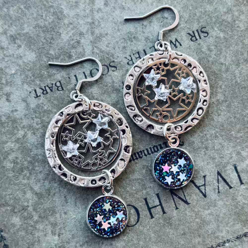 Orion's Belt Earrings Silver Artisan Made in the USA Per Pair