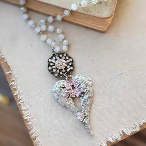 Simply Forever Angel Wings Necklace Handmade in the USA Per Pc