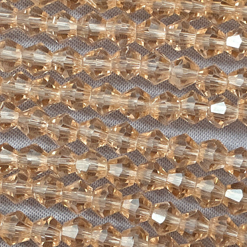 Burlap 4mm Faceted Bicone Chinese Crystal Glass Beads Per Strand