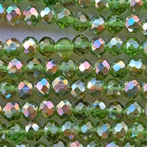 Forest Copper 4x3mm Faceted Rondelle Chinese Crystal Glass Beads Per Strand