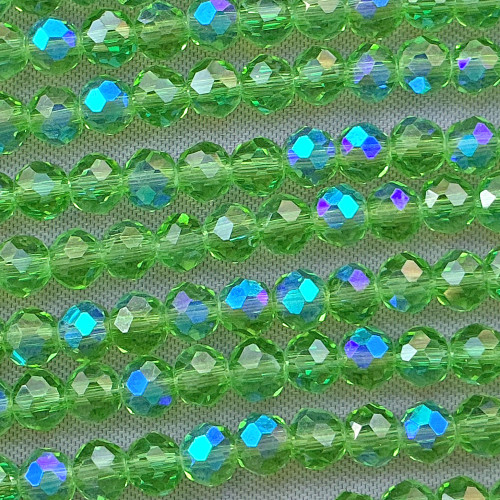 Clover Starlight 4x3mm Faceted Rondelle Chinese Crystal Glass Beads Per Strand