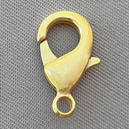 15x9mm Lobster Claw Clasps Hamilton Gold Plated Brass Q3 Per Pkg