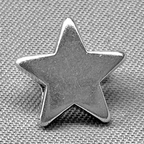 Leather Cord Slider Star Beads 10mm Antique Silver Plated Alloy Q6 Per Pkg