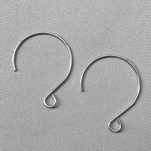 Hoop French Hook Earwires 22x18mm Stainless Steel Q24 Pair Per Pkg