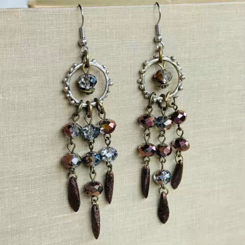 Bubbles and Baubles II Chandelier Earrings Artisan Made in the USA Per Pair