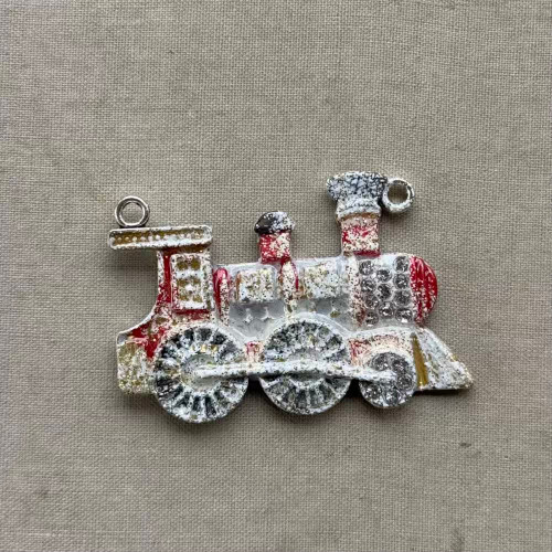 Holiday Zephyr Christmas Train Pendant Artisan Rhinestone Holiday Per Pc