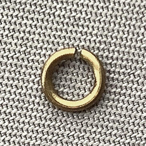 Round Open 4mm Jump Rings 18 Gauge Antique Brass Plated Alloy Q100 Per Pkg