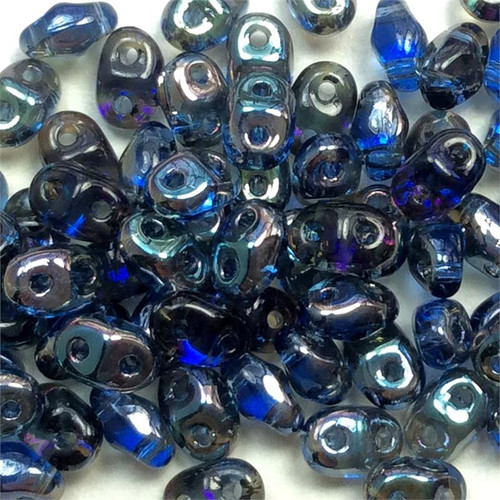 Sapphire Celsian 2.5x6mm Czech Glass Mini Dagger Beads per Tube