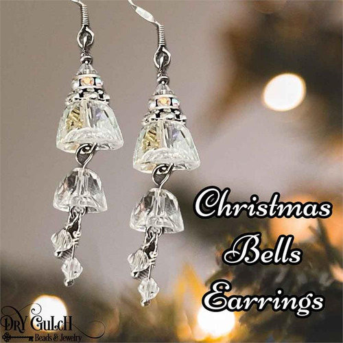 Christmas Bells Earrings DIY Jewelry Making Mini Kit