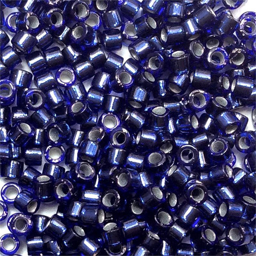 Color Lined Montana Sapphire Size 11/0 Delica Seed Beads per Tube