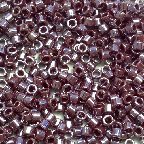Opaque Currant Luster Size 11/0 Delica Seed Beads per Tube