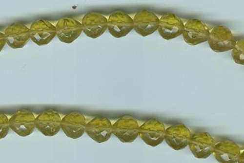 Gold Faceted Onion Glass Beads - per strand