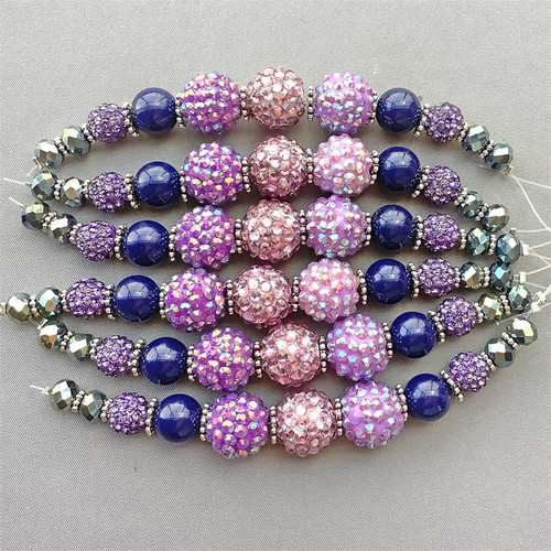 Iris Pave Candy Bead Mix 16mm-4.5mm Q2 Strands