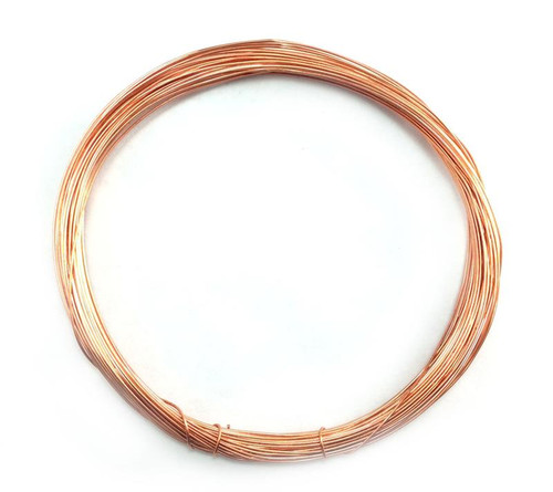 Solid Copper 26 Gauge Dead Soft Round Jewelry Wire Coil Q50 Feet per Pkg