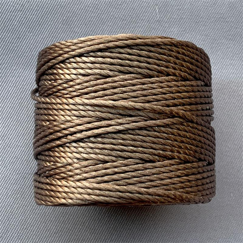 S-Lon Beading Cord Sepia Heavy TEX400 .9mm Nylon Thread Per Spool