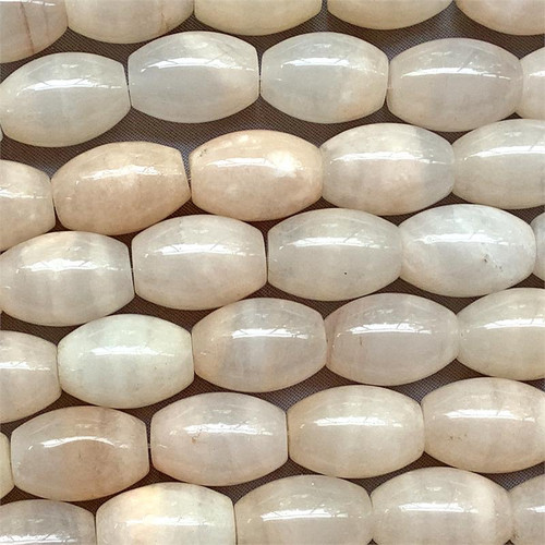 Pale Peach Aventurine 18x13mm Barrel Semi Precious Beads per Strand