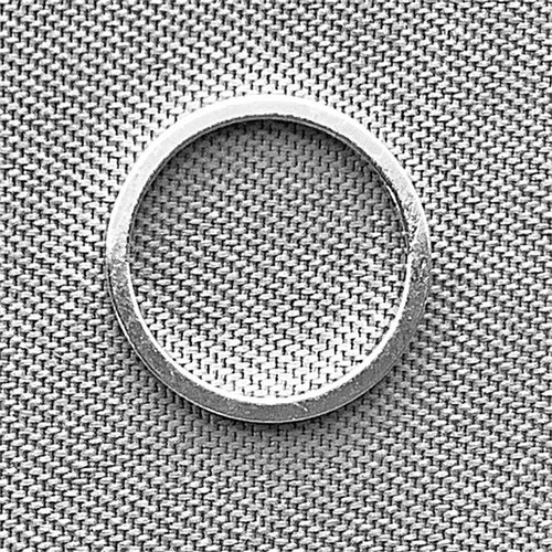 Round Flat Circle Frame Links 10mm Shiny Silver Plated Brass Q200 Per Pkg