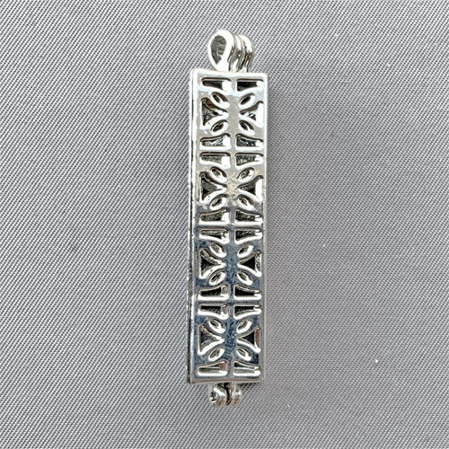 Rectangle Prayer Box Memory Locket Pendants 49x13mm Antique Silver Plated Alloy Q2 Per Pkg