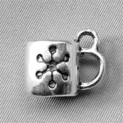 Hot Cocoa with Marshmellows Charms 14x17mm Antique Silver Plated Alloy Q6 Per Pkg