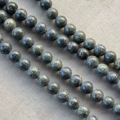 6mm Russian Serpentine Smooth Round Semi Precious Stone Beads Per Strand