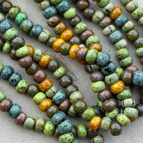 Meadow Mix Size 2/0 6mm Czech Glass Seed Beads Per Strand